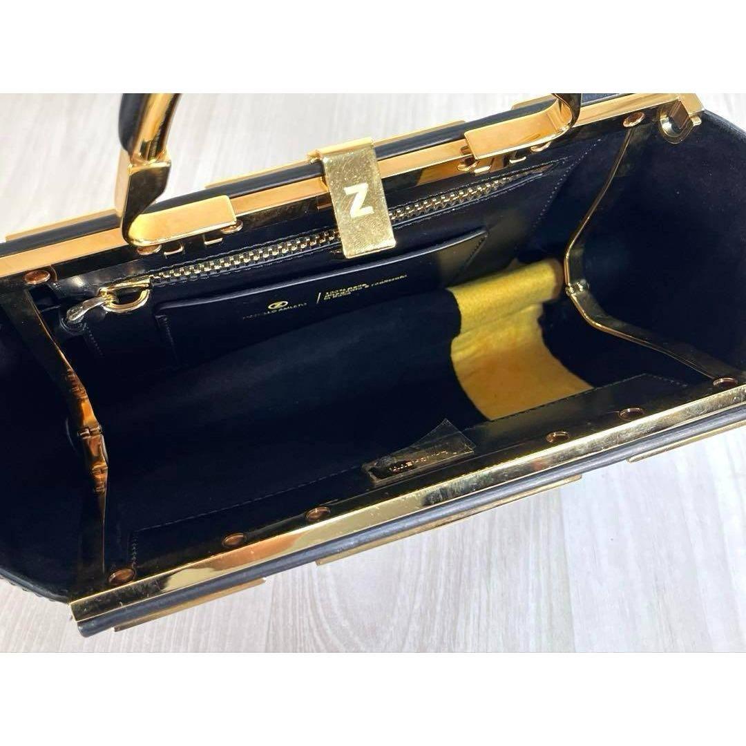 【美品】ザンケッティ　アムレット20　3WAYバッグ　チェーンショルダー　黒