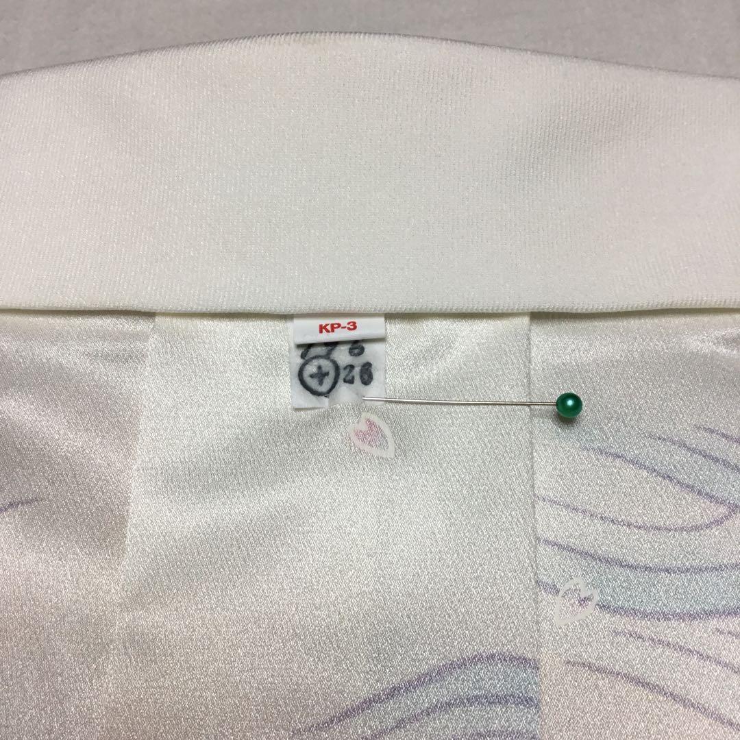 ✨未使用✨　紙人形　プレタ長襦袢　長襦袢　洗える　東レシルック　波に雪輪月兎模様