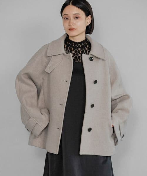 美品 今季 A part by アパートバイ スーパー100ウール ステンコート