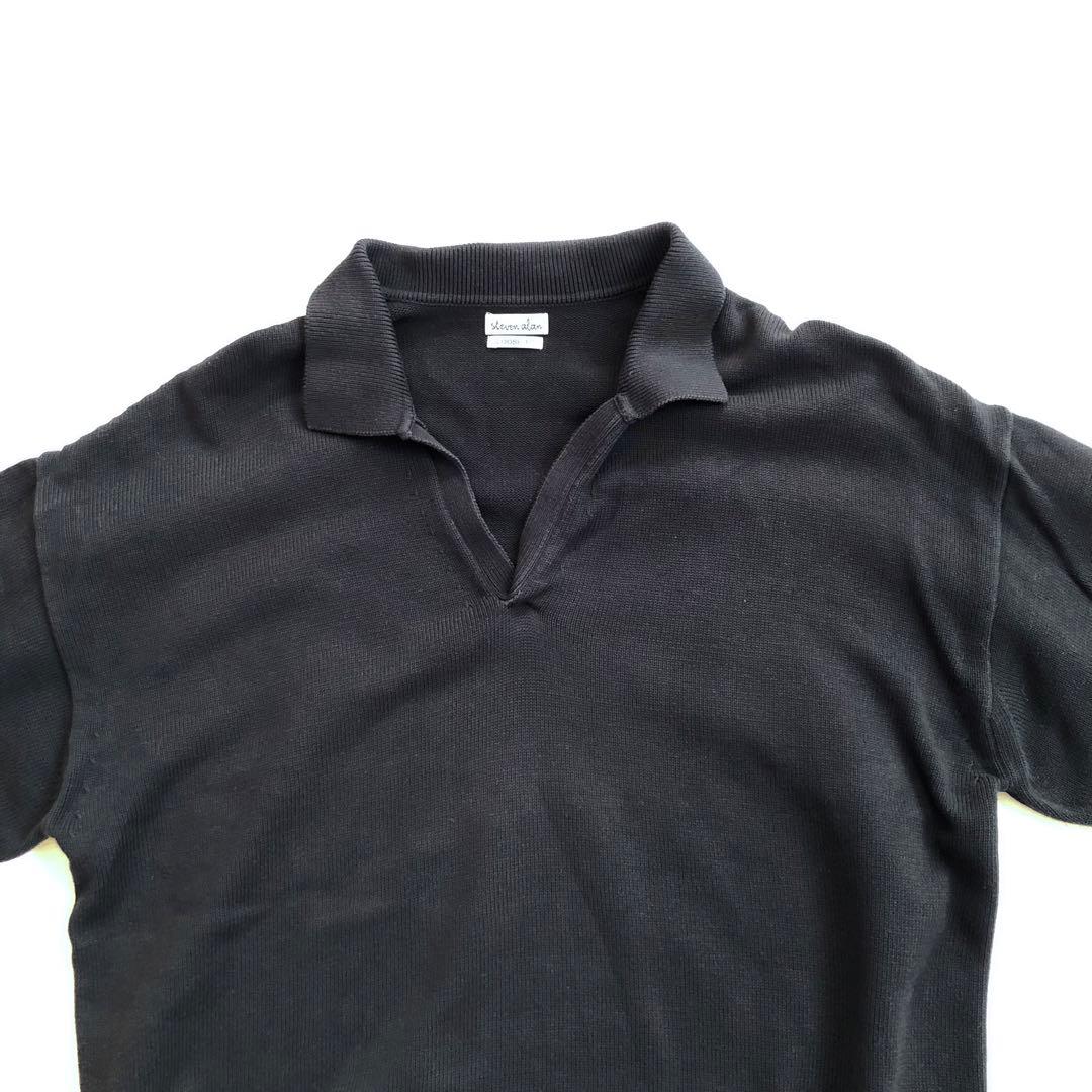 Steven Alan コットン スキッパー ルーズフィット ニット セーター