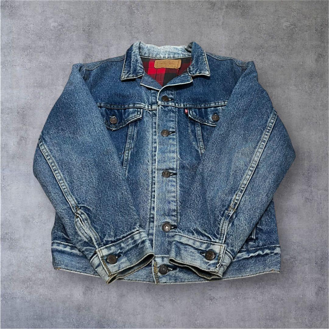 トムヤムクン。様 【Levi’s】80s 裏地チェックネル デニムジャケット