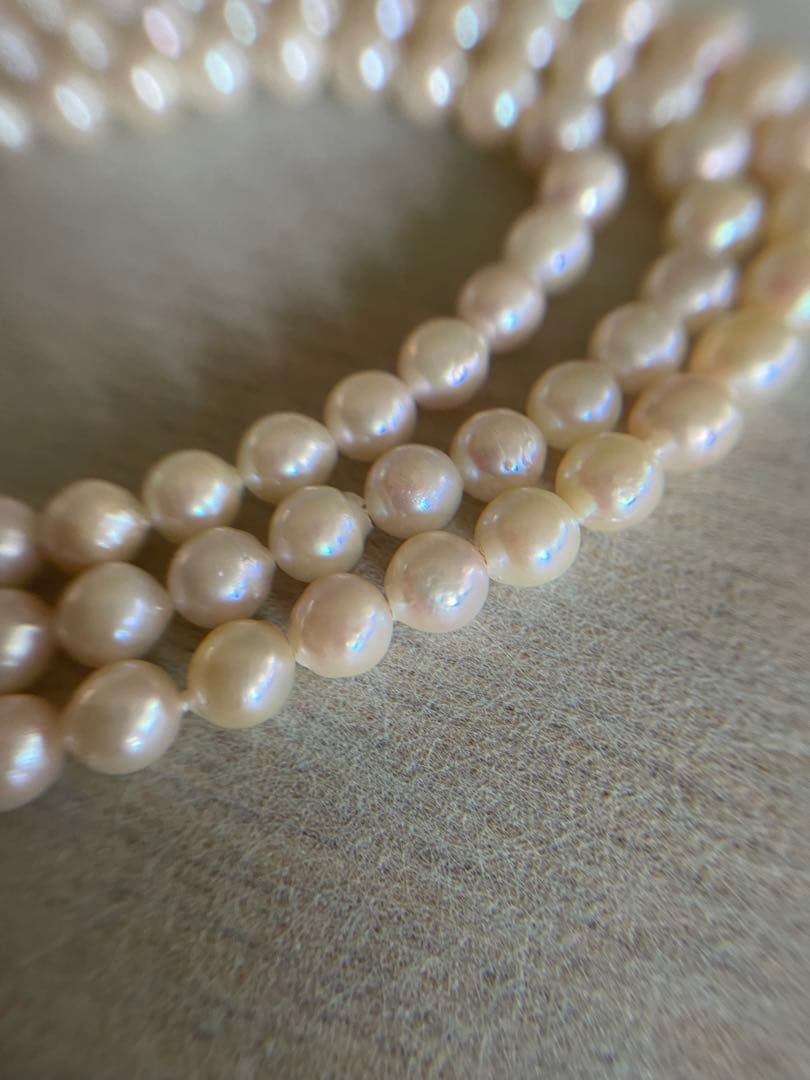 アコヤ真珠(ラウンド)ロングネックレス(110cm) シルバークラスプ