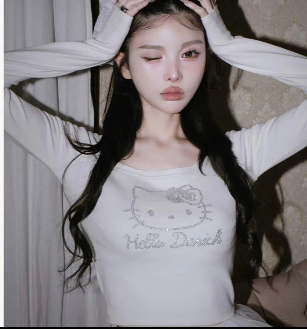 ダーリッチ　ハローキティ　Hello DarichコンパクトロングTシャツ