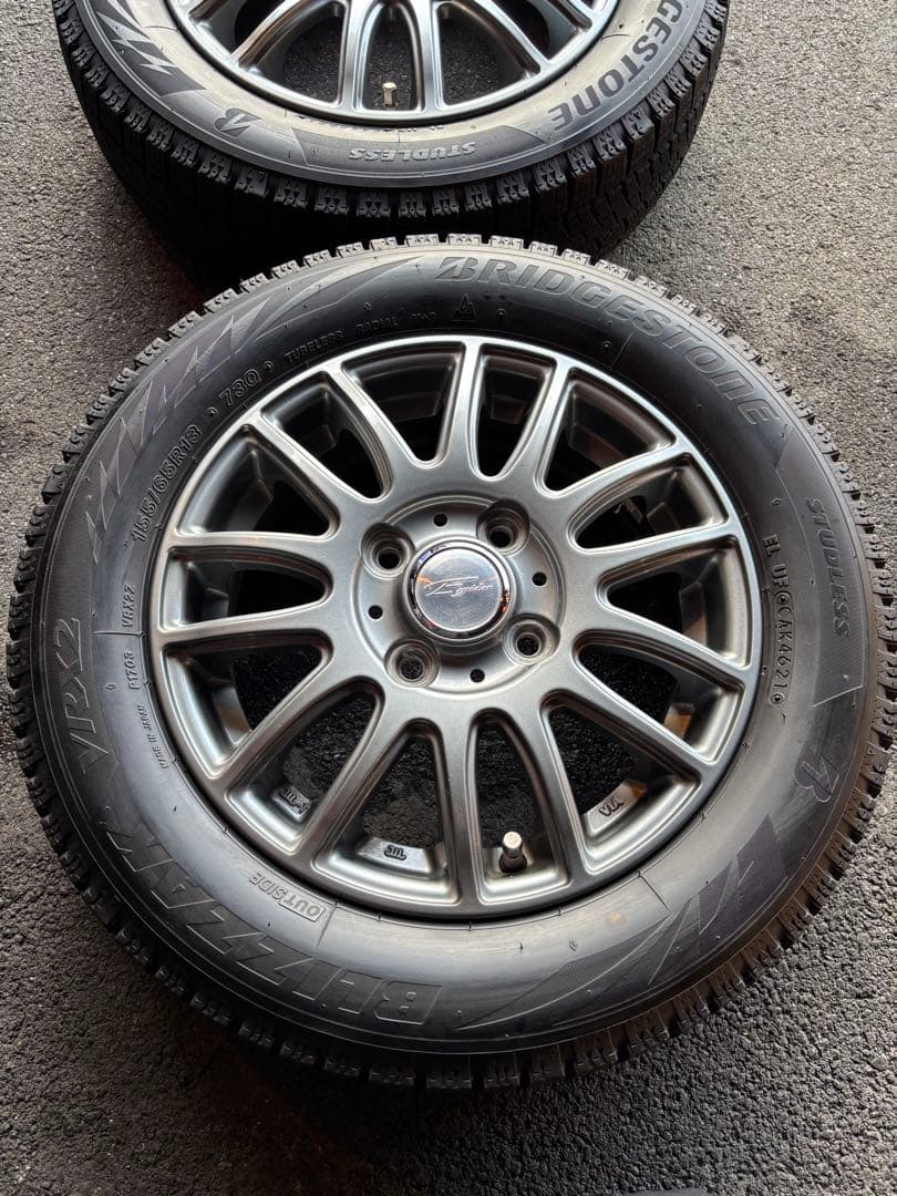 ◇送料込み◇ 155/65R13 中古スタッドレスホイールセット VRX2