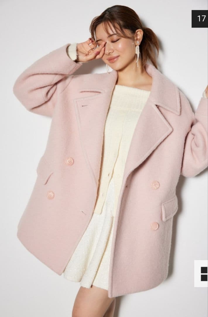 rienda スライバーメニーウェイPコート M ピンク 新品未使用