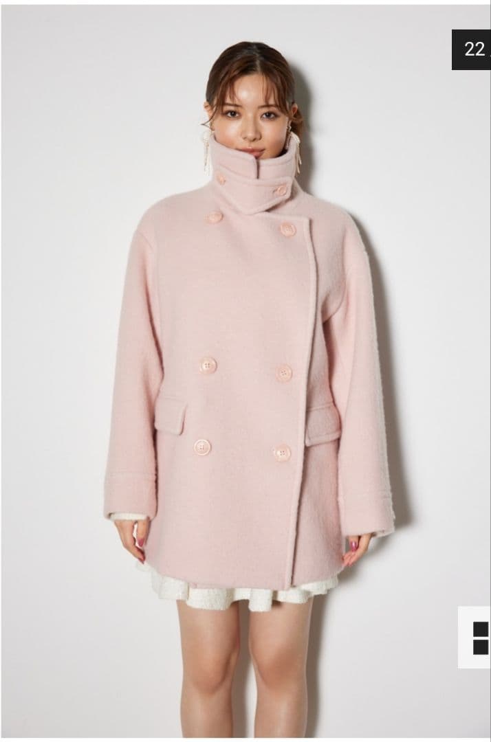 rienda スライバーメニーウェイPコート M ピンク 新品未使用