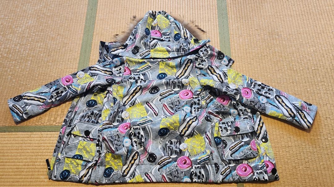 美品！　TRANSCOOT スキーウェア 上下セット　マルチカラー サイズ9