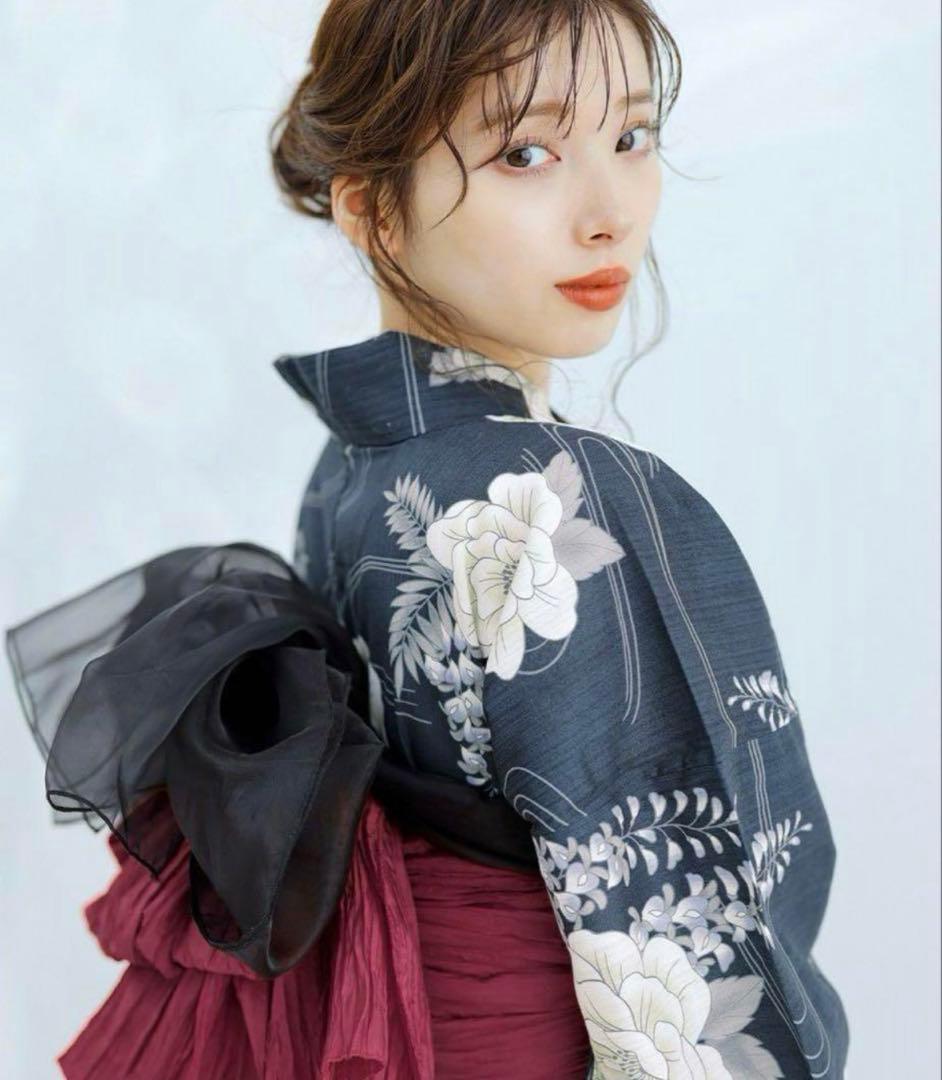 dita 浴衣 凪の藤ながれ