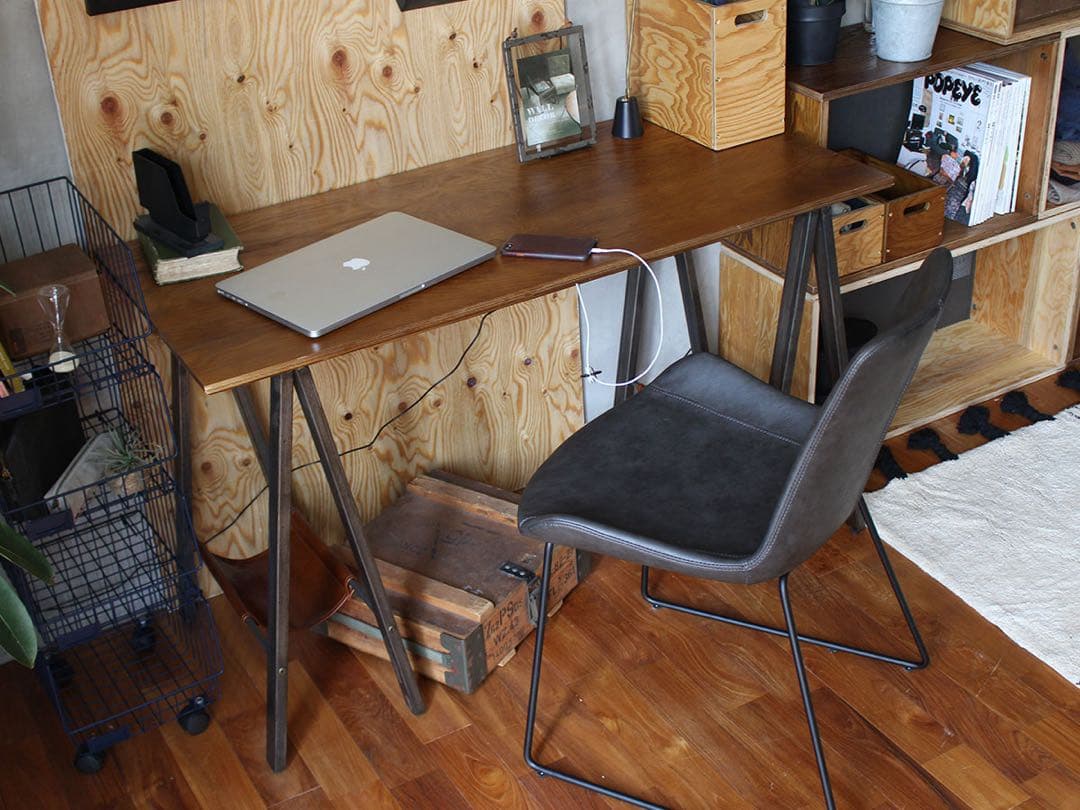 a.depeche プロック DIY クラフトアートダイニングテーブル 1200