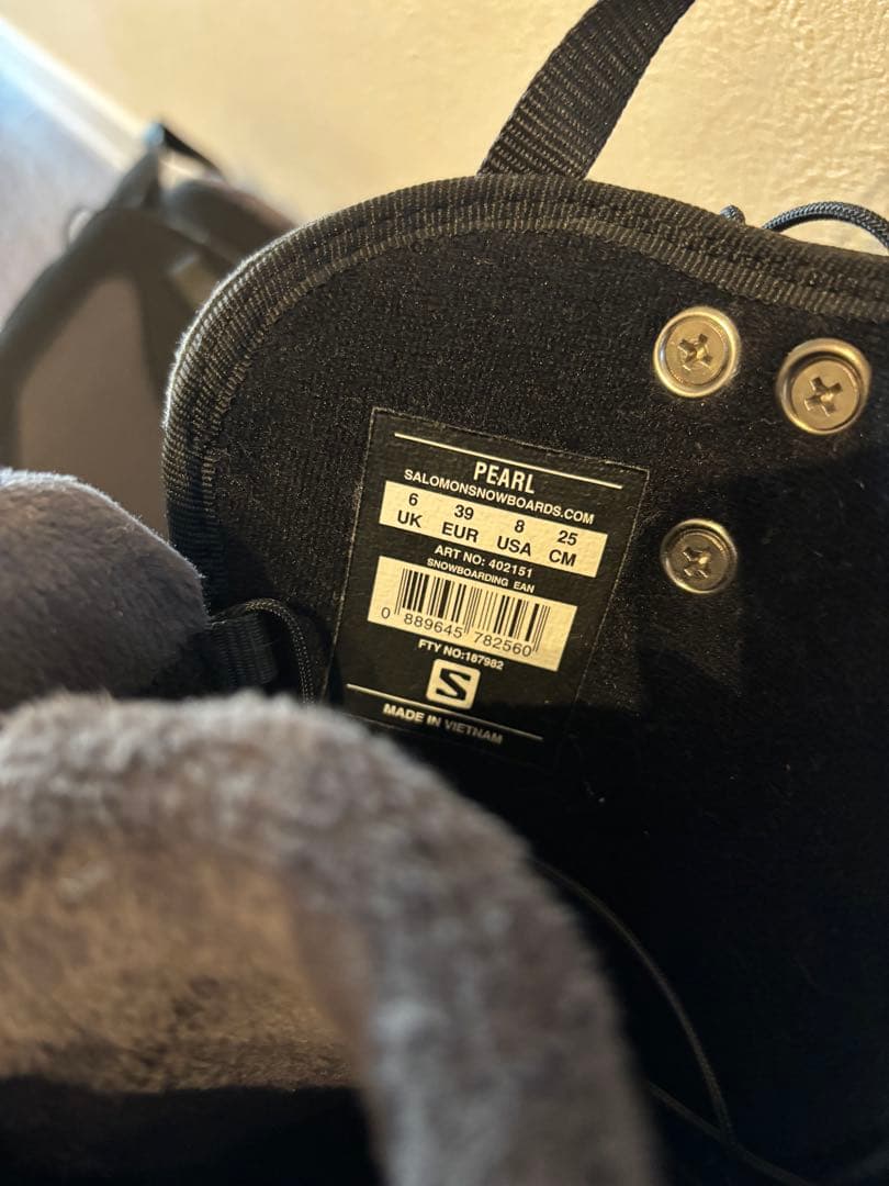 SALOMON PEARL スノーボード ブーツ 25cm 黒※1度のみ使用