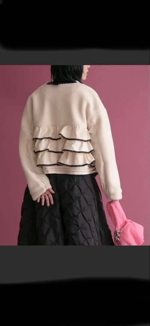 ほぼ新品　ラディエイト　ボアフリルデザインジャケット