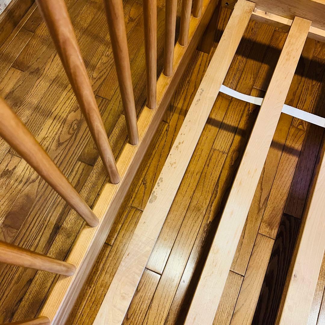 【最終値下】【10/7まで】木製ダブルベットフレーム　おしゃれ