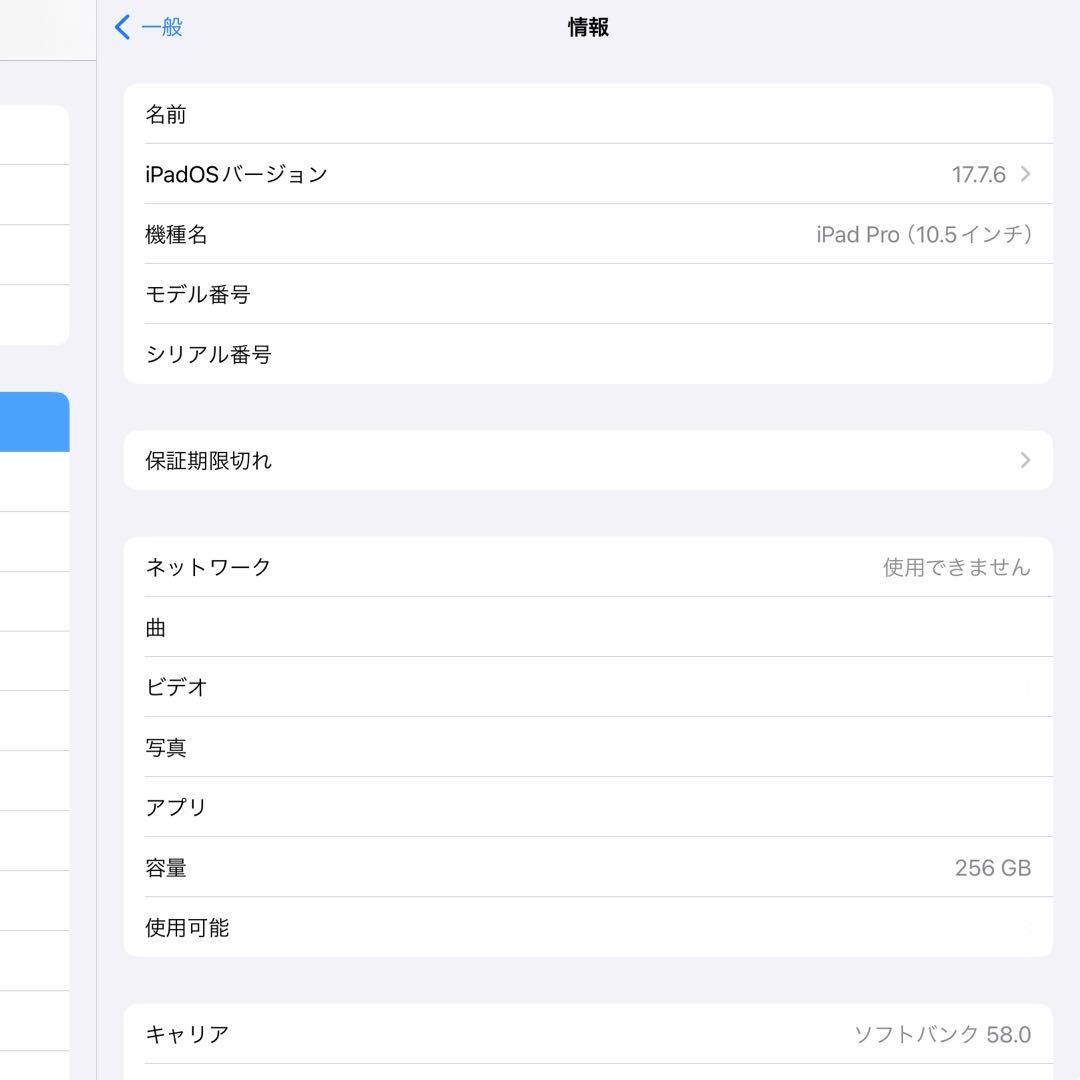 Apple iPad Pro 10.5インチ 256GB