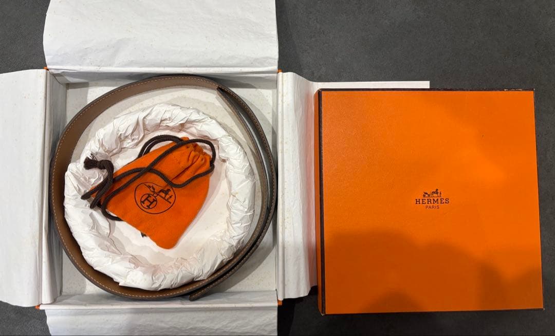 【中古品】HERMES ブラックベルト
