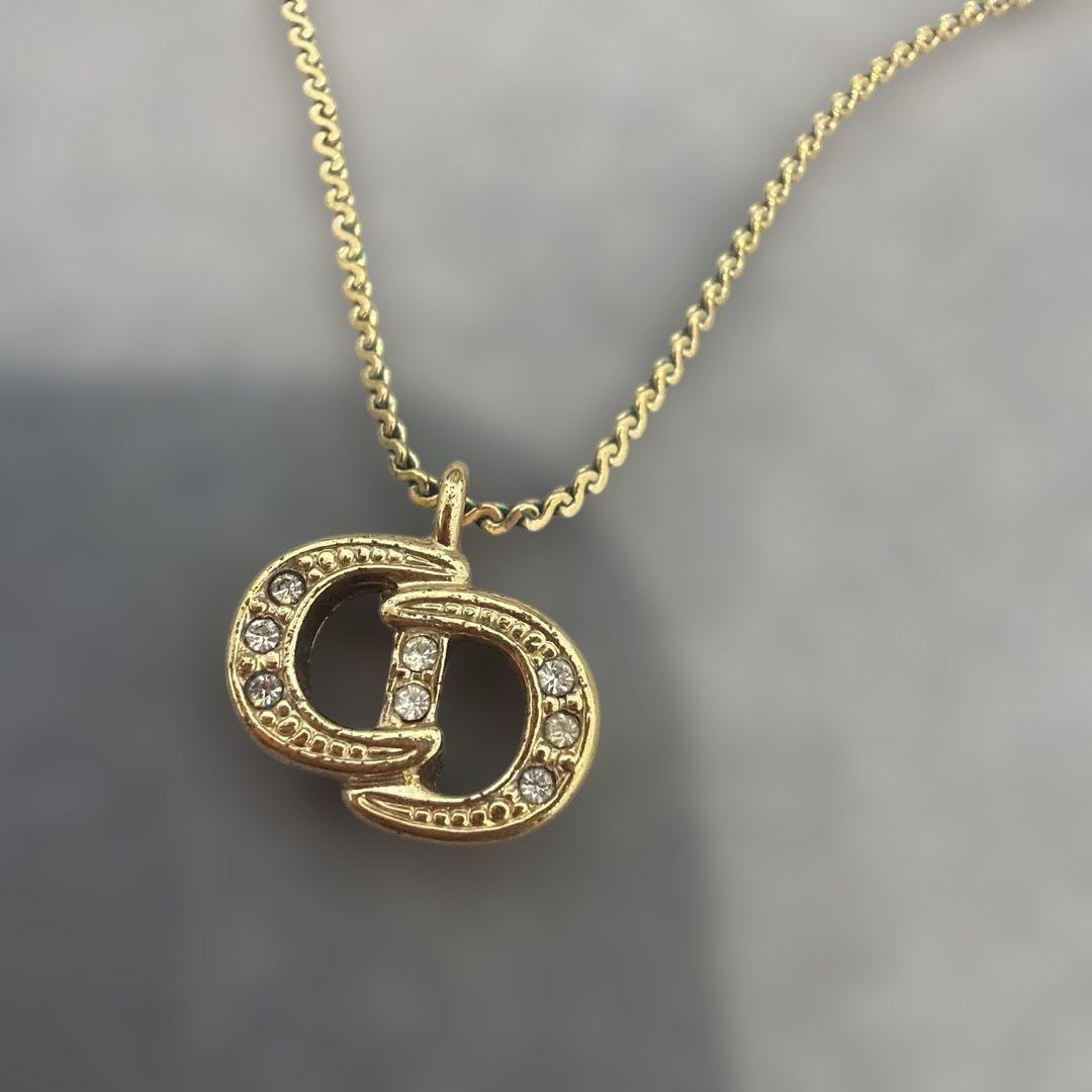 最終値下げDior クリスチャンディオール CD ロゴ ゴールド ネックレス
