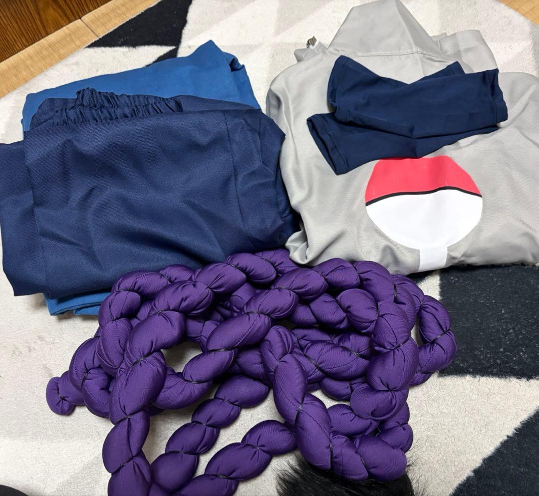 NARUTO うちはサスケ コスプレ衣装 ウィッグ付き