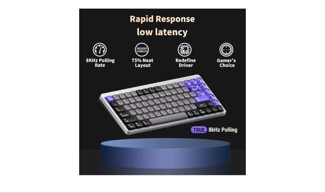 キーボード Nuphy Air 75 HE magnetic jade pro switch