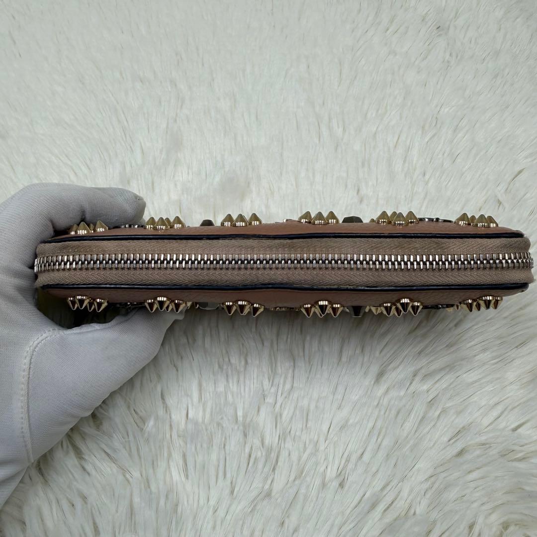 ✨美品✨ クリスチャンルブタン 長財布 パネトーネ レザー ピンクベージュ