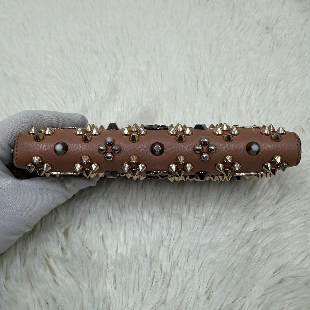 ✨美品✨ クリスチャンルブタン 長財布 パネトーネ レザー ピンクベージュ