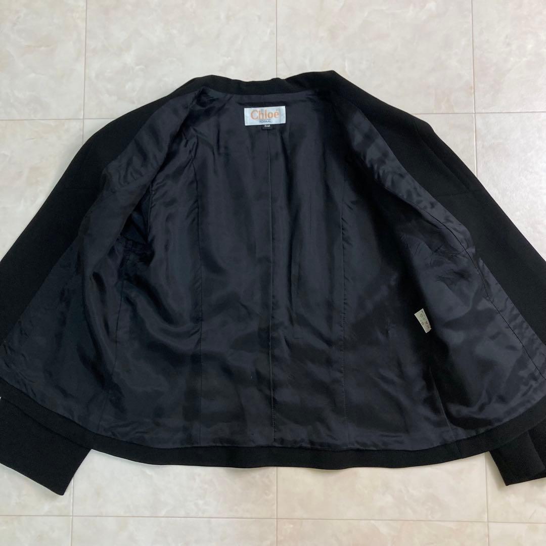 美品✨大きいサイズ15号 Chloe ブラックフォーマル ワンピース 高級礼服