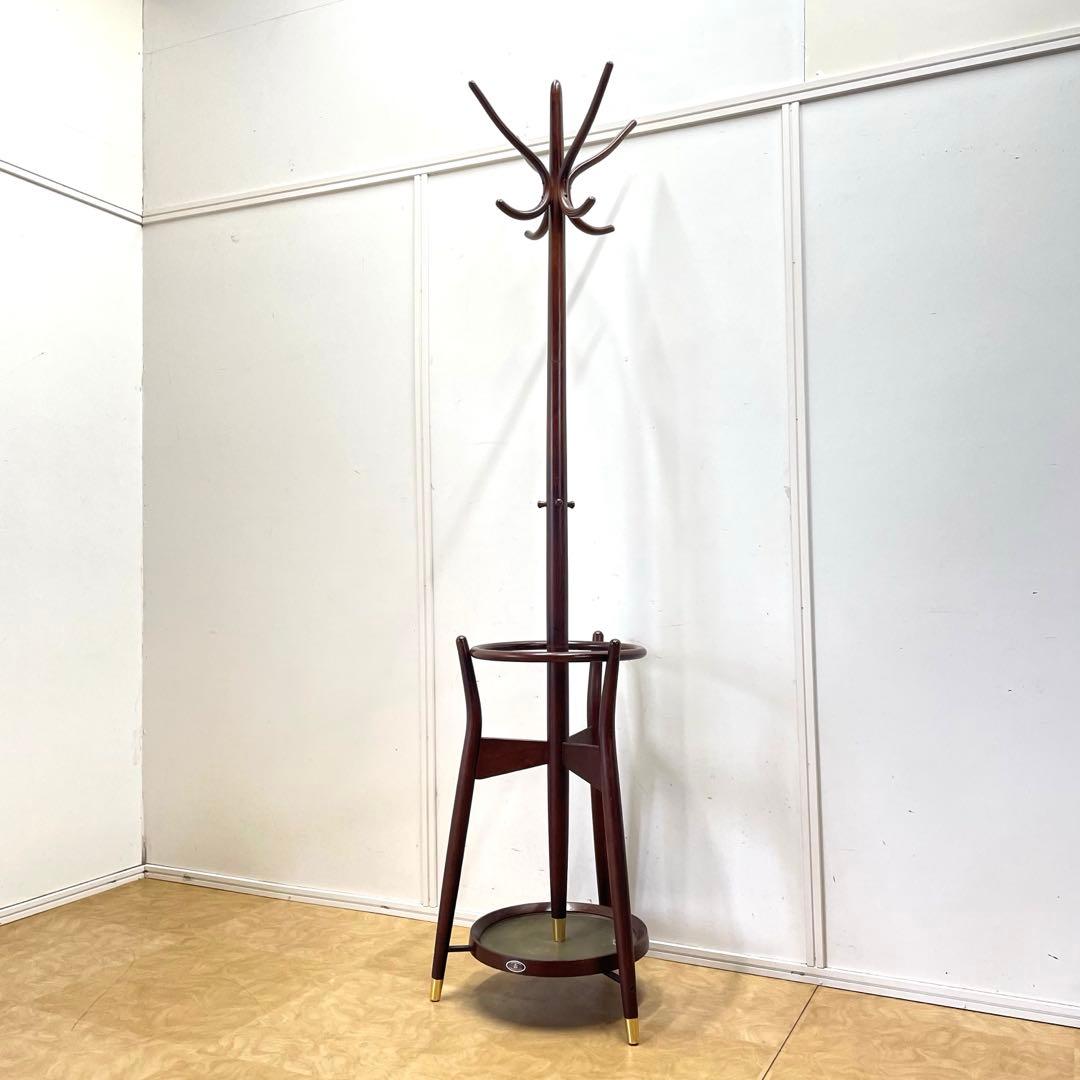 秋田木工 ポールハンガー② コートハンガー 傘立て 洋服掛け ビンテージ