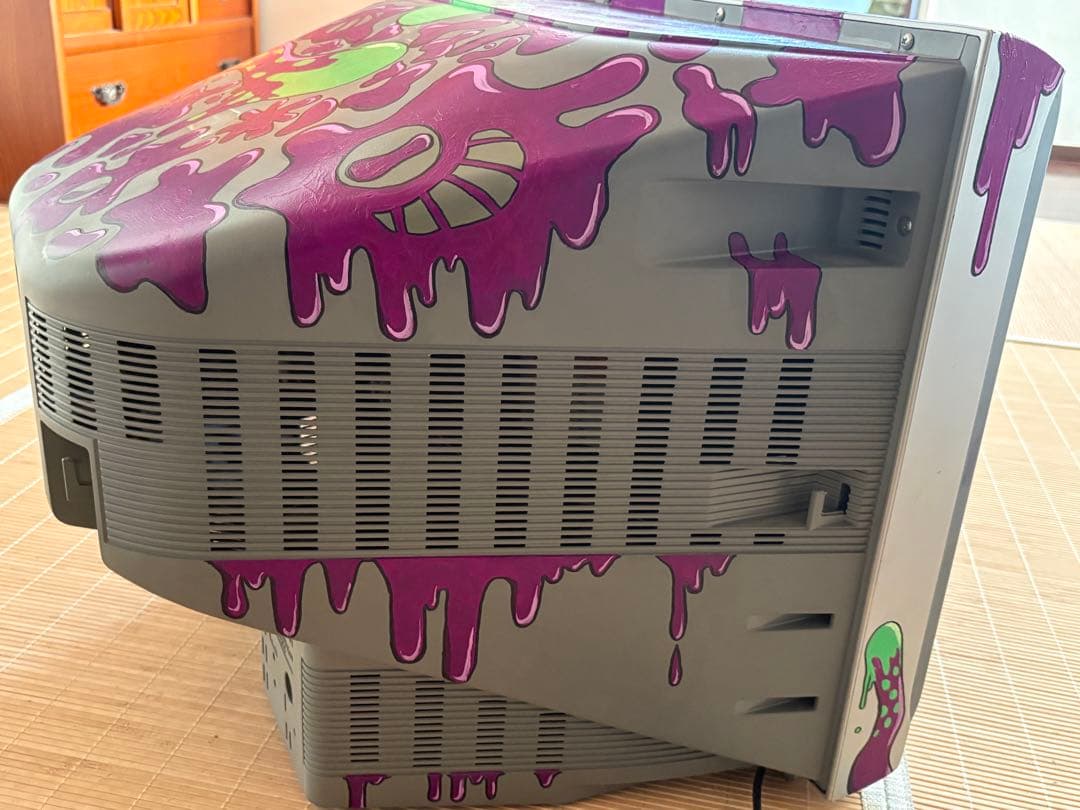 SHARP ブラウン管テレビ ペイントデザイン