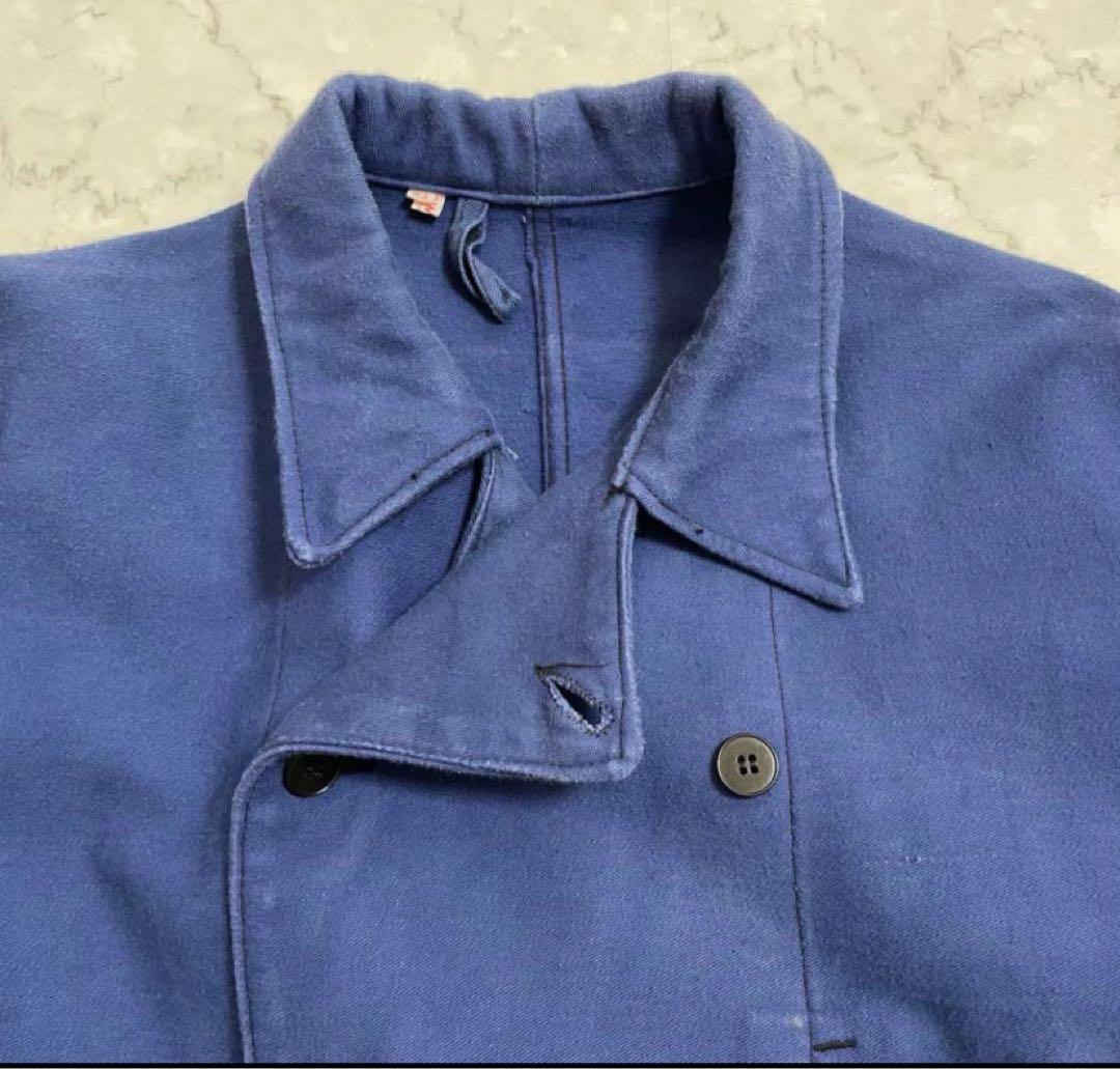 【希少】 50s モールスキン ジャケット ダブル ブレスト　フレンチ