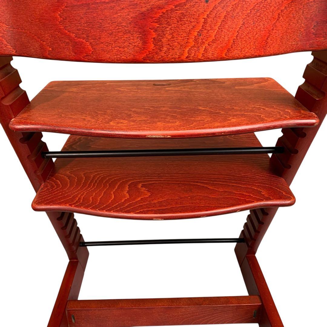 STOKKE　トリップトラップ　木目ワインレッド