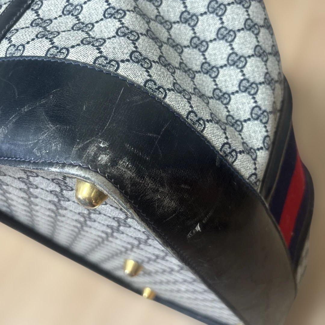 GUCCI ボストンバッグ GGパターン オールドGUCCI