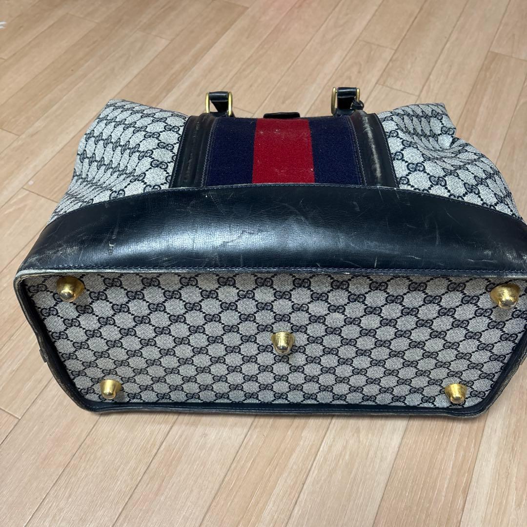 GUCCI ボストンバッグ GGパターン オールドGUCCI