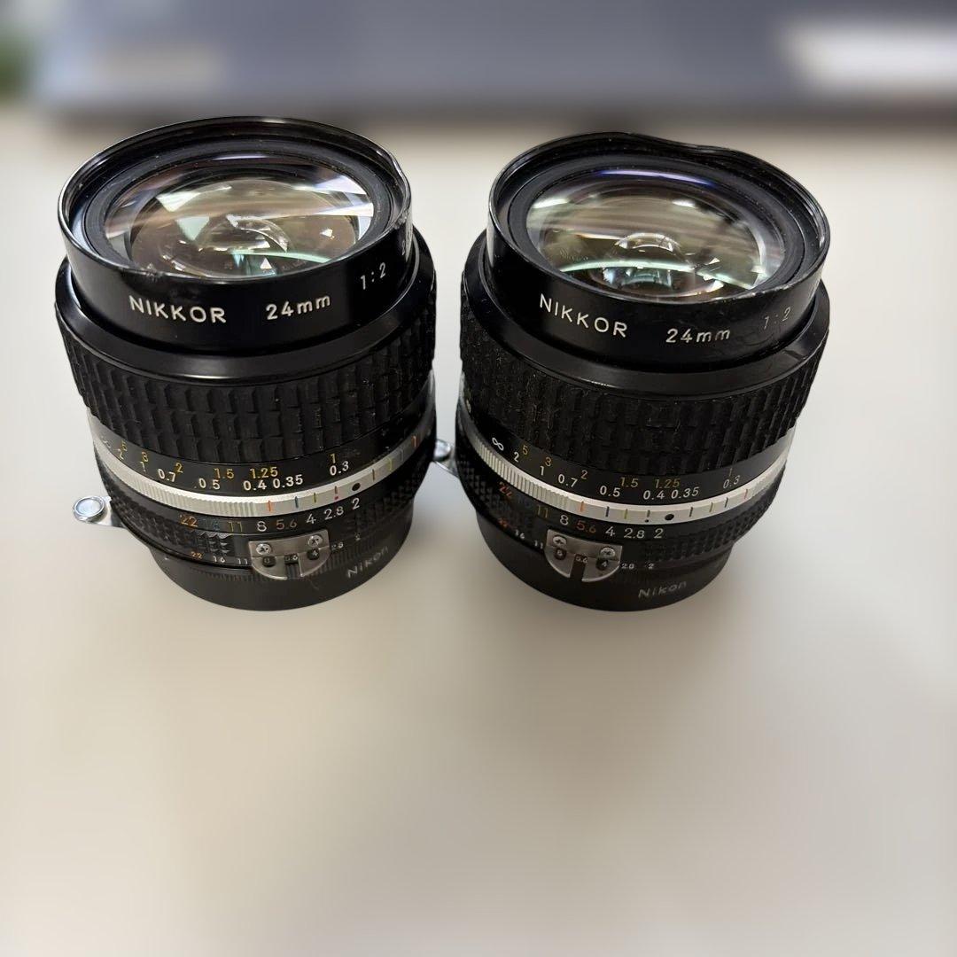 Nikon Ai NIKKOR 24mm 1:2 F2 2個　ジャンク出品