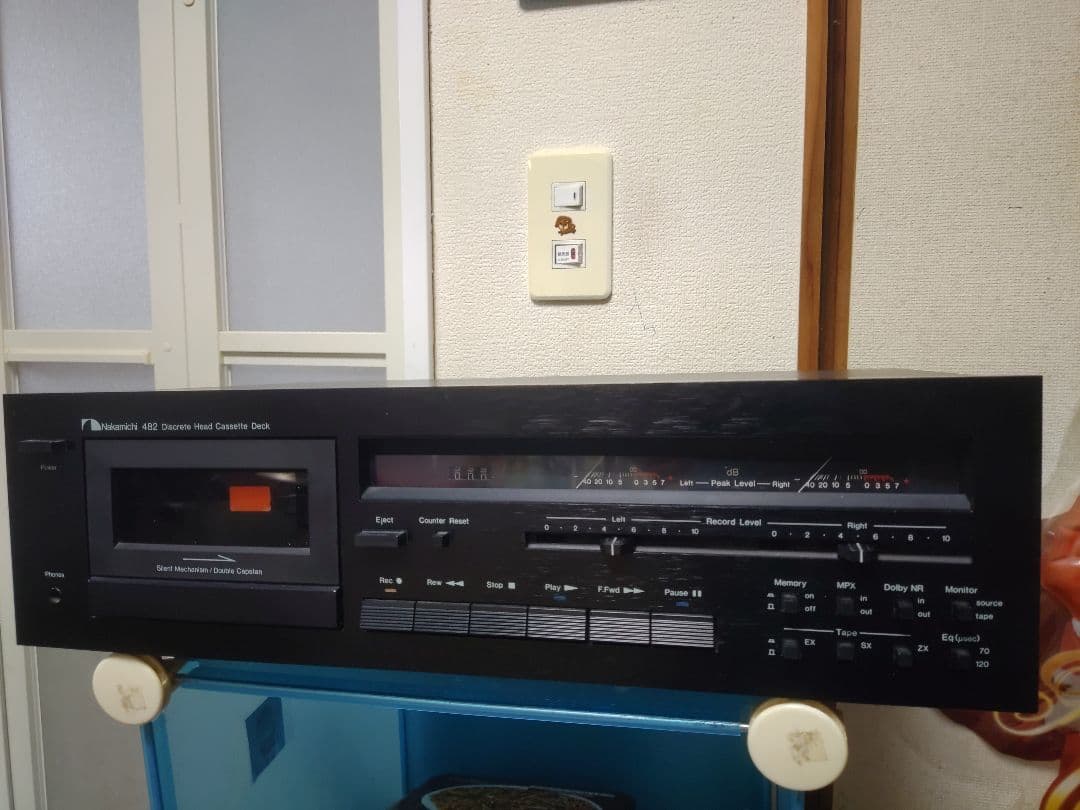 ナカミチ　高級3ヘッド　カセットデッキ482 ブラック