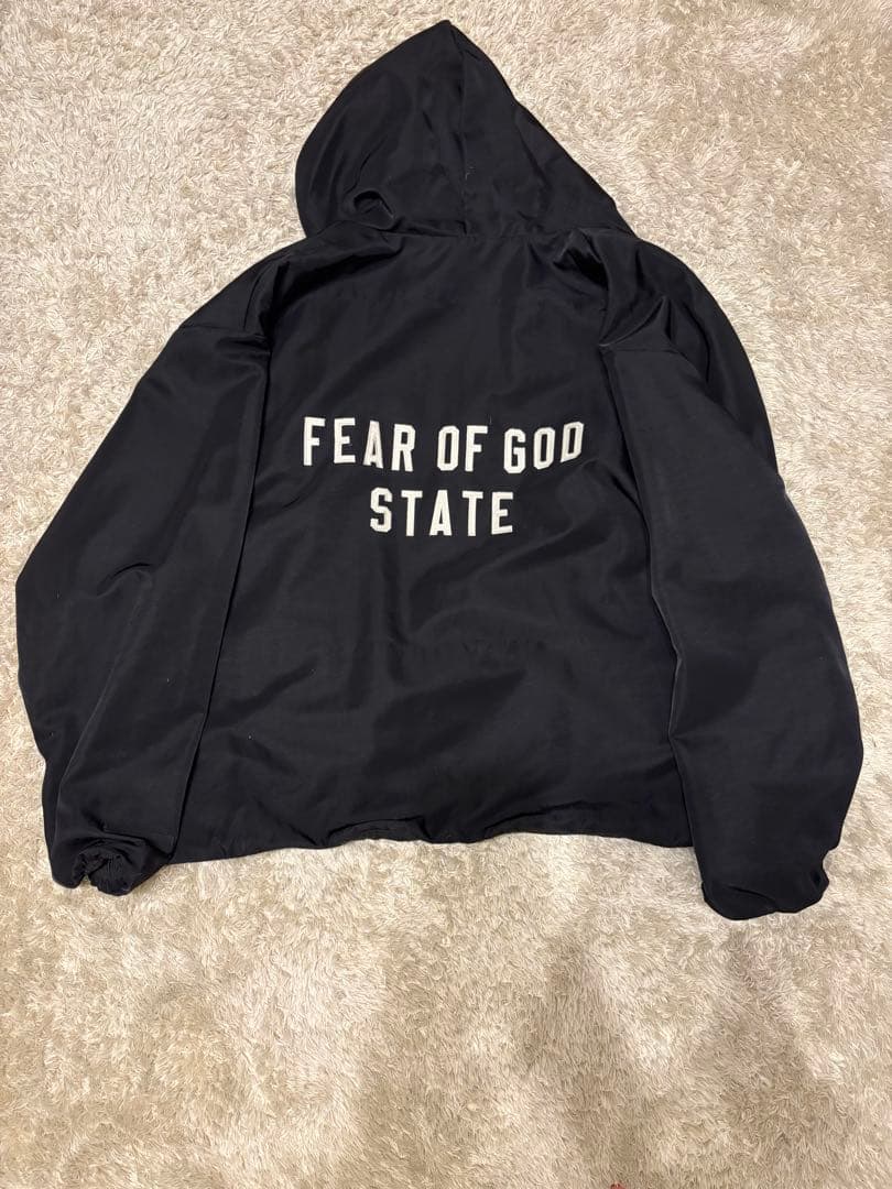 ESSENTIALS ナイロン コーチジャケット エッセンシャルズ M ブラック