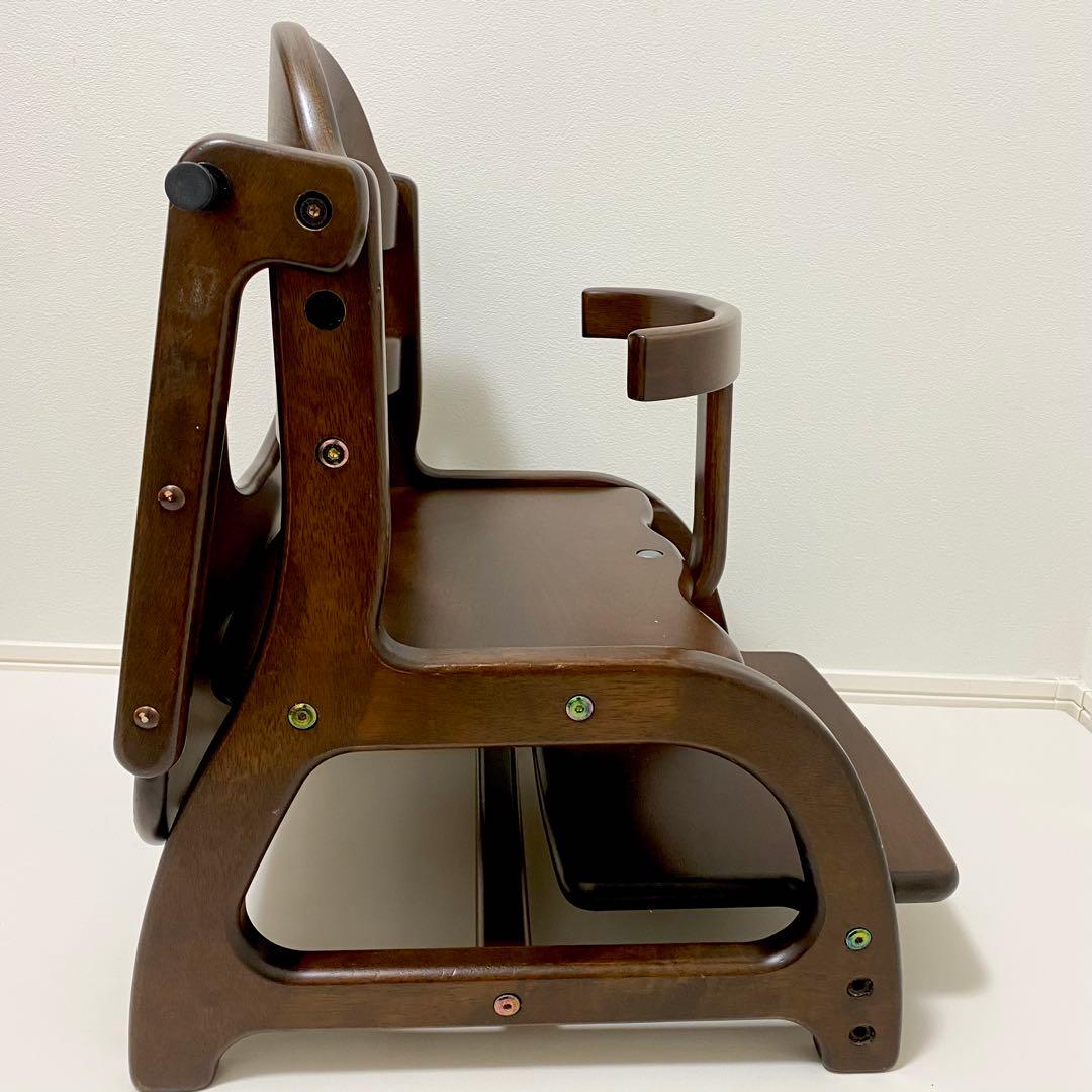 大和屋　すくすくローチェアⅡ テーブル・ガード付き　ベビーチェア　ダークブラウン