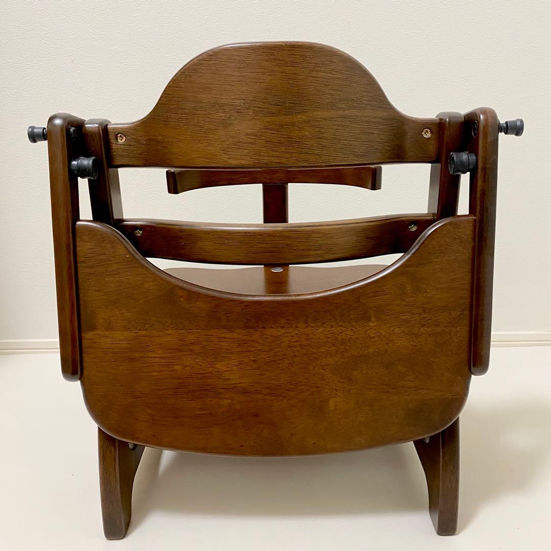 大和屋　すくすくローチェアⅡ テーブル・ガード付き　ベビーチェア　ダークブラウン