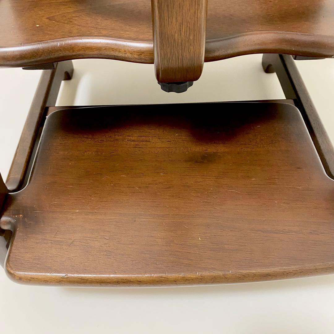 大和屋　すくすくローチェアⅡ テーブル・ガード付き　ベビーチェア　ダークブラウン