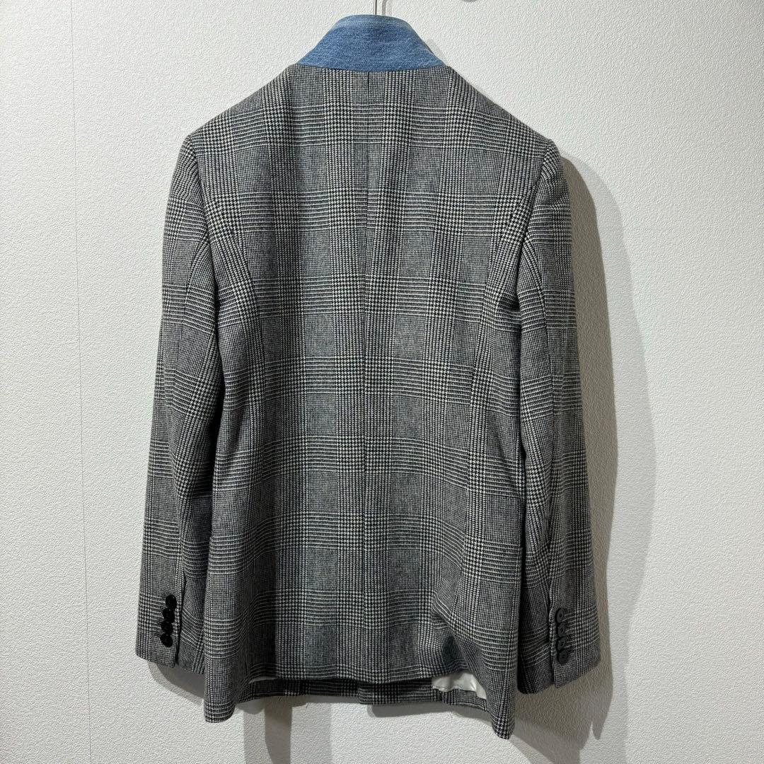 希少 極美品 jonnlynx タスマニアウール グレンチェックジャケット