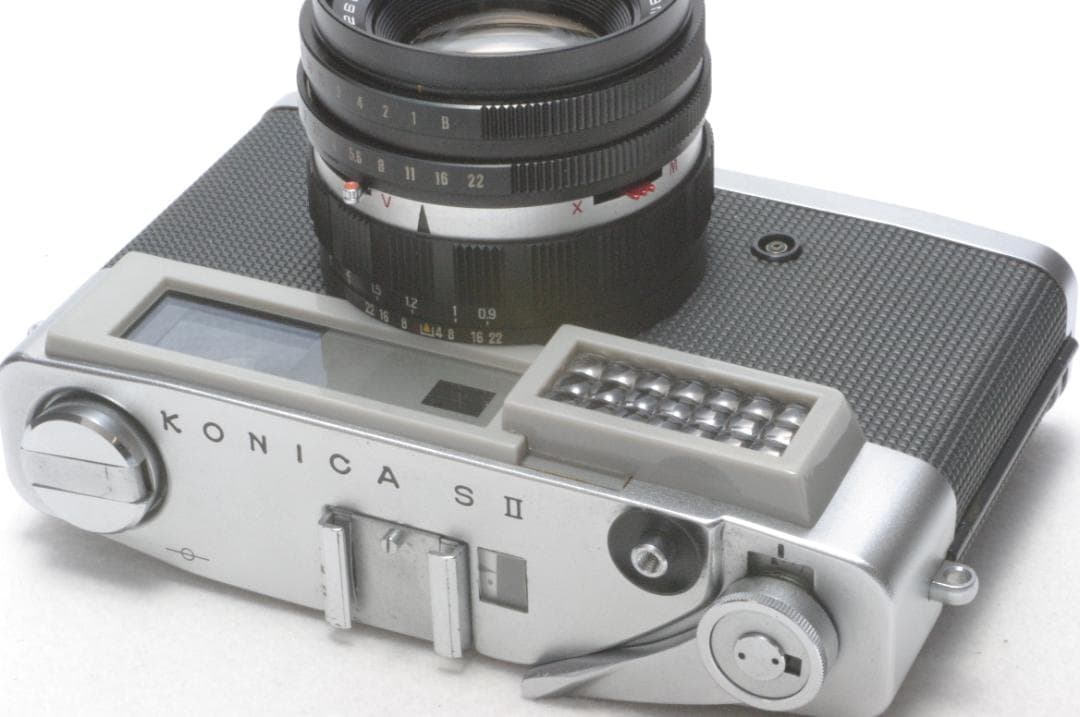 Konica SⅡ レンジファインダー Hexanon 元箱 動作確認済 美品
