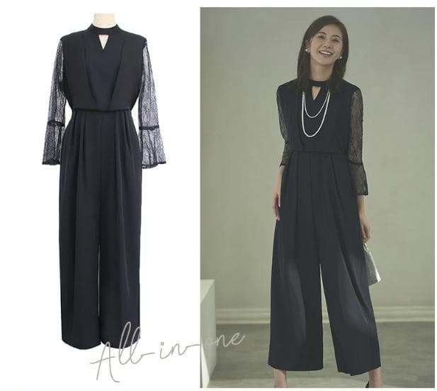 ルイルエブティック　ノーカラージャケット＆オールインワンスーツ S