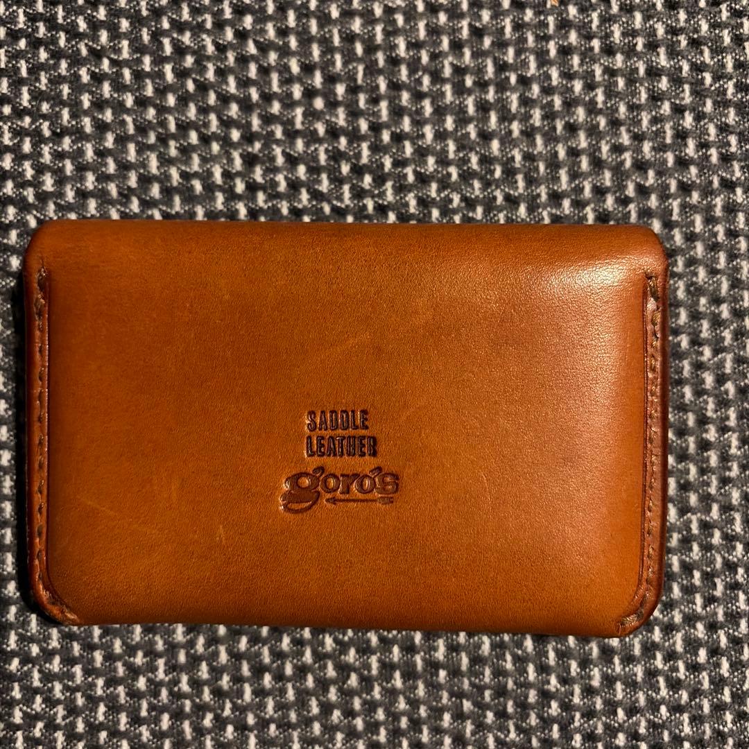 Goro's サドルレザー 名刺入れ ブラウン
