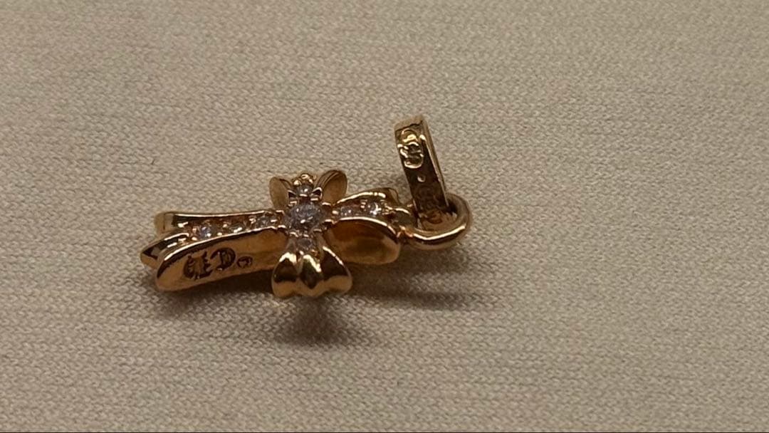 クロムハーツ　ベイビーファット　22K 純正パヴェダイヤ ネックレス　新品