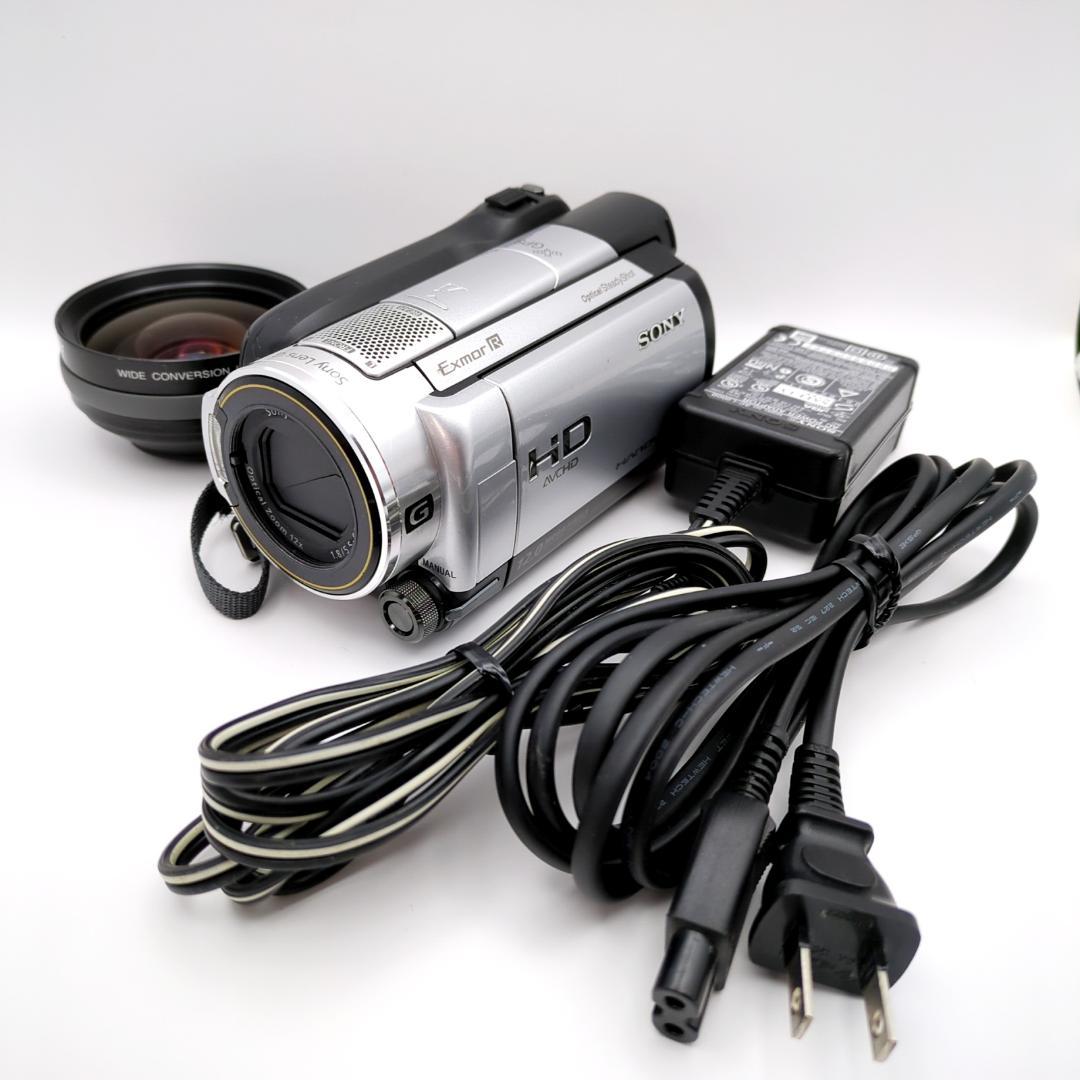 SONY HDR-XR500 ビデオカメラ ワイドコンバージョンレンズ付