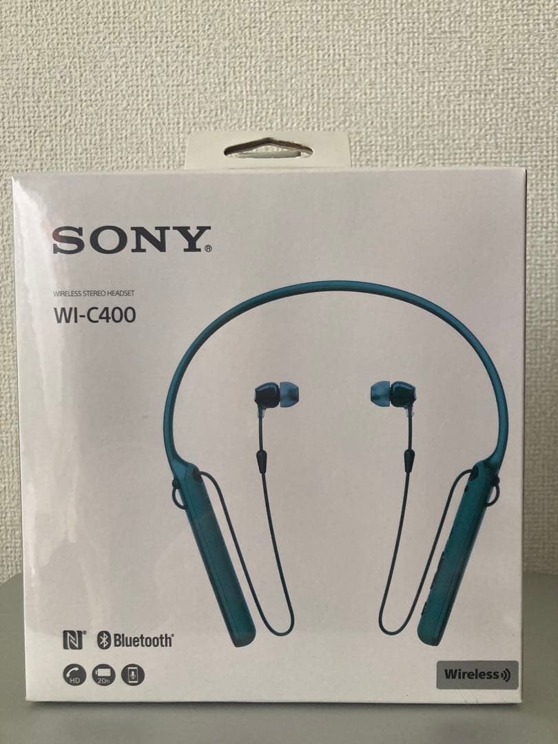 SONY WI-C400 ワイヤレスステレオヘッドセット （Bブラック）