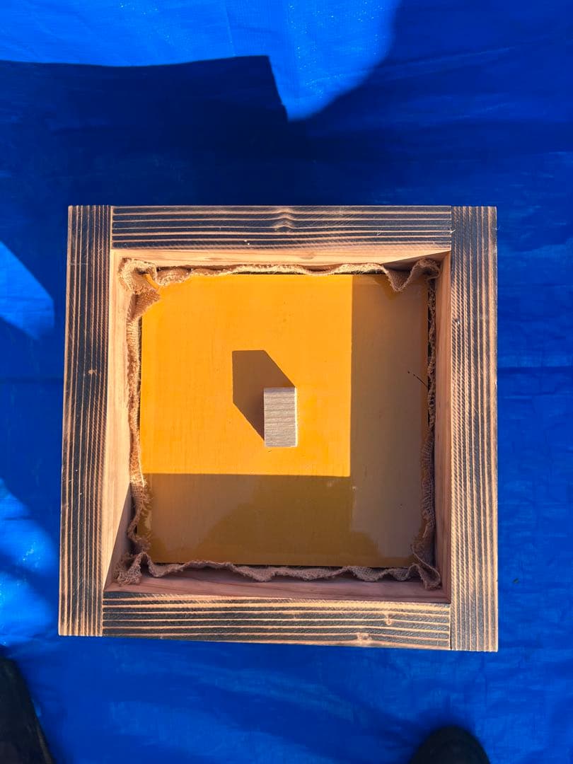 ニホンミツバチ　営巣用巣箱4段　板厚3cm　重箱式巣箱