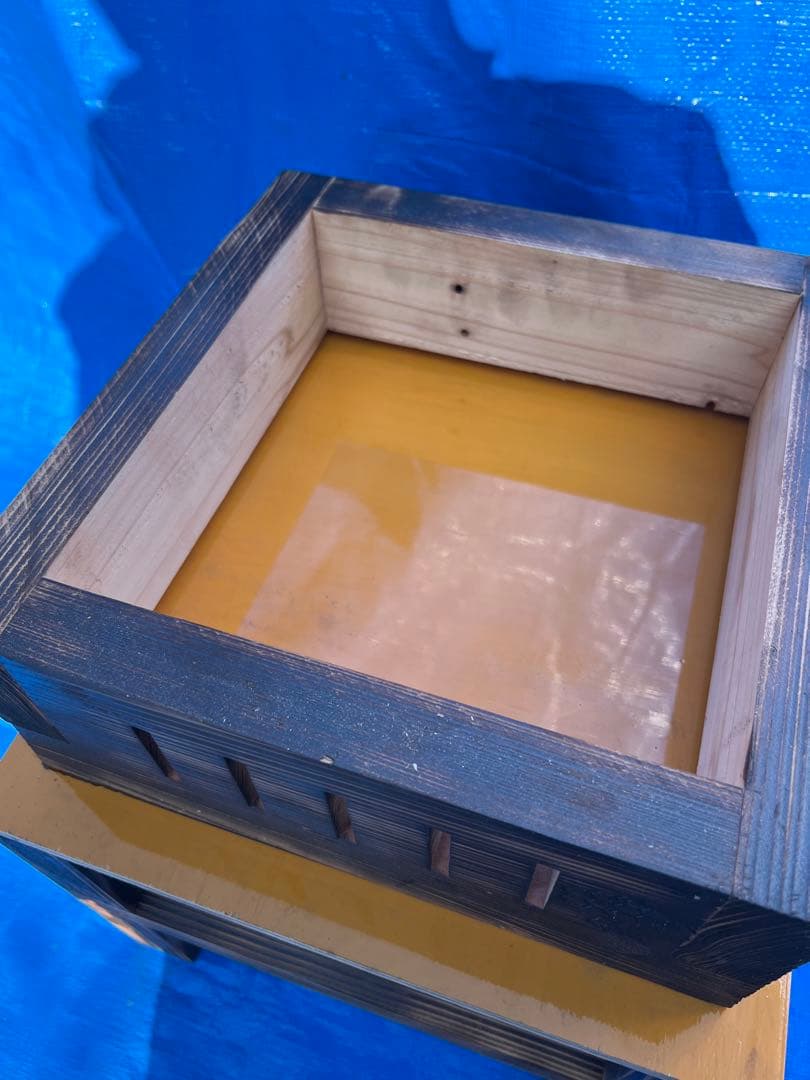 ニホンミツバチ　営巣用巣箱4段　板厚3cm　重箱式巣箱