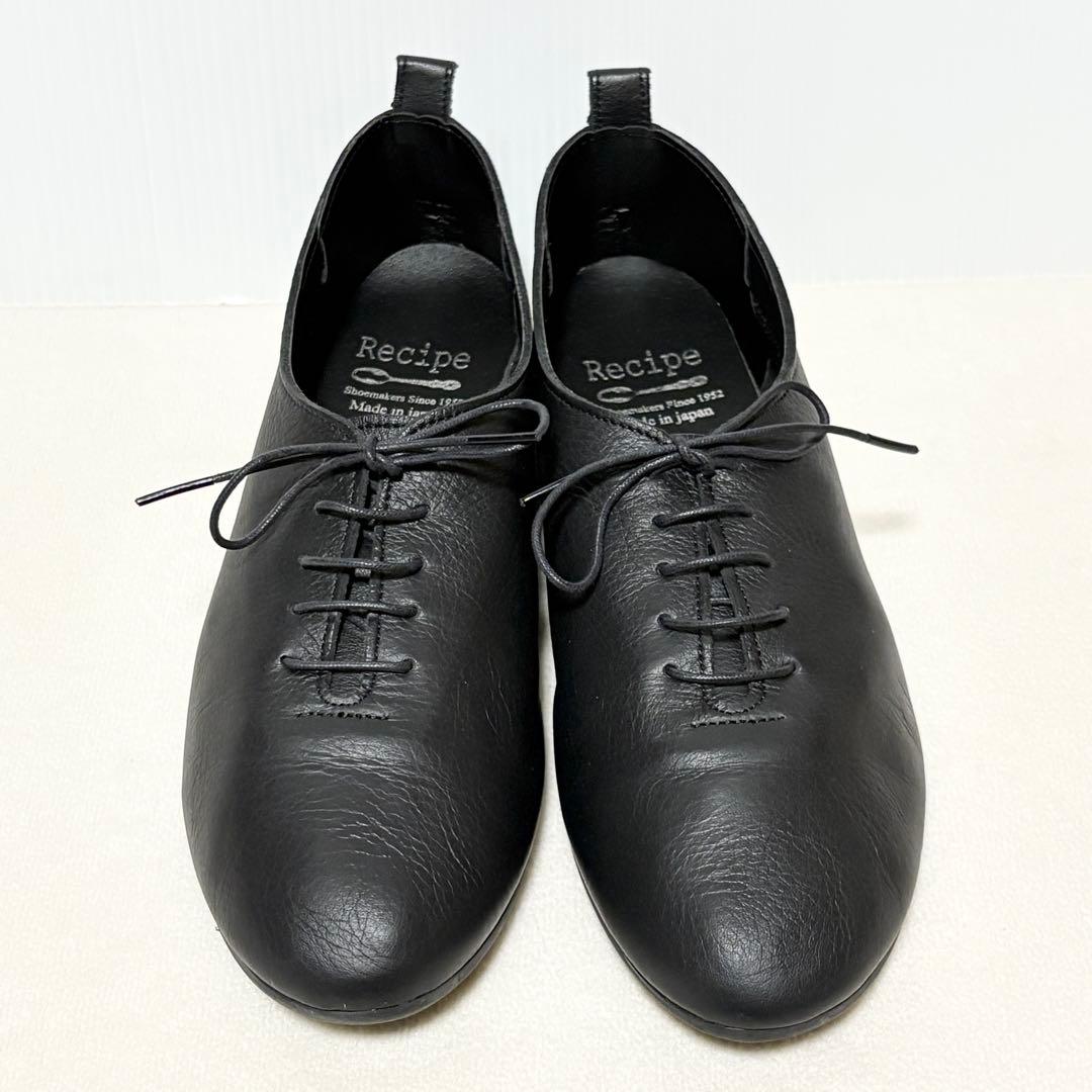 未使用級☆Recipe レシピ レースアップシューズ レザー 25.0cm