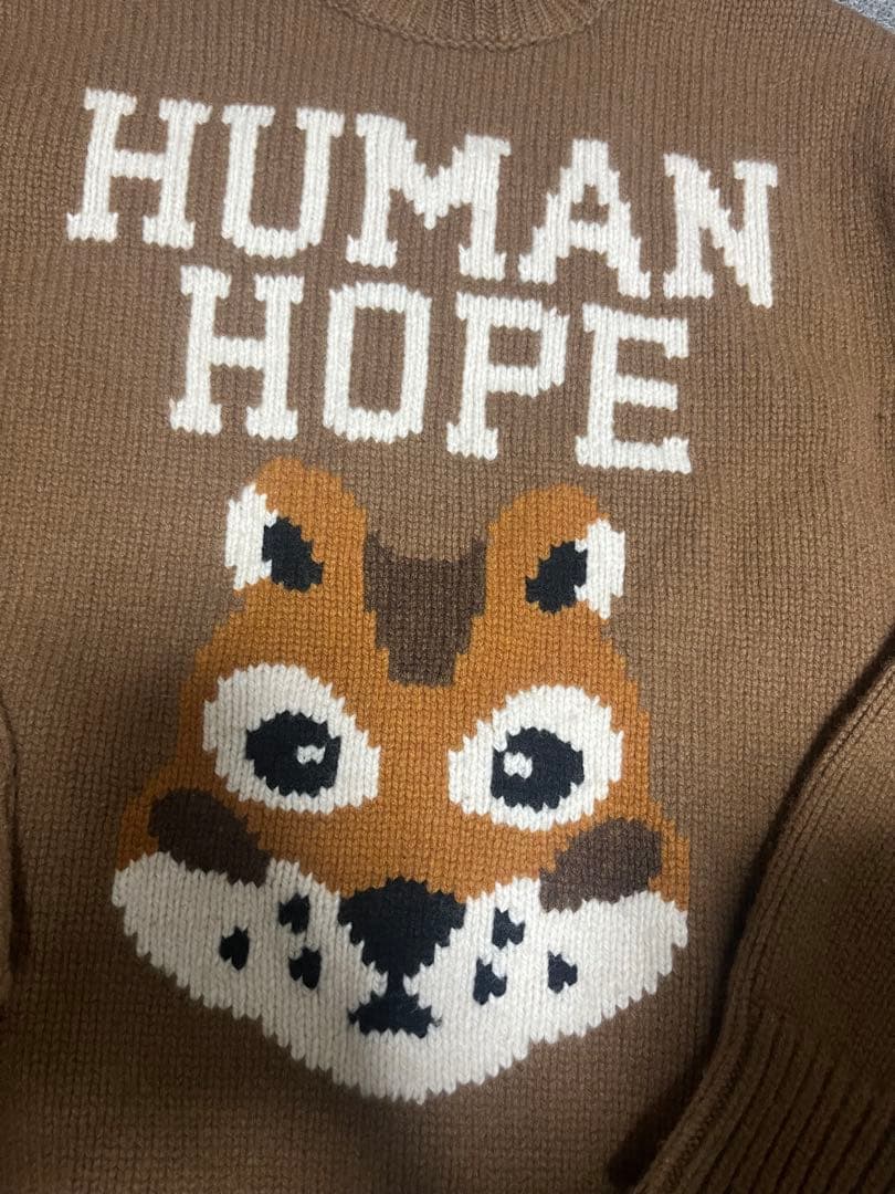 トップス HUMAN HOPE LOW GAUGE KNIT
