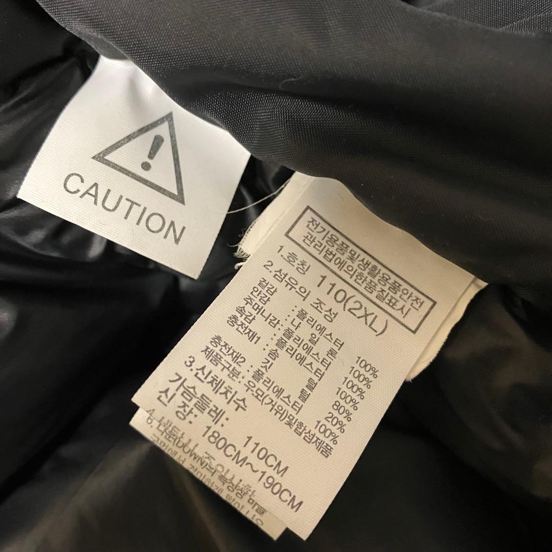 THE NORTH FACE 韓国正規品　ノースフェイスダウンジャケット黒2XL