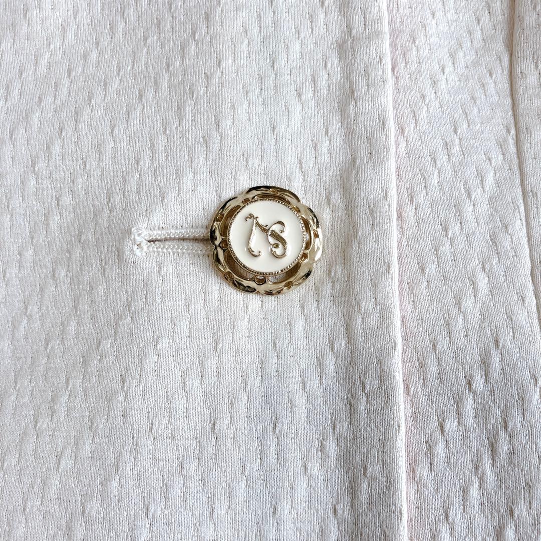 ラ*ン様 レオナール✨テーラードジャケット ダブルブレスト 金ボタン トリム 花