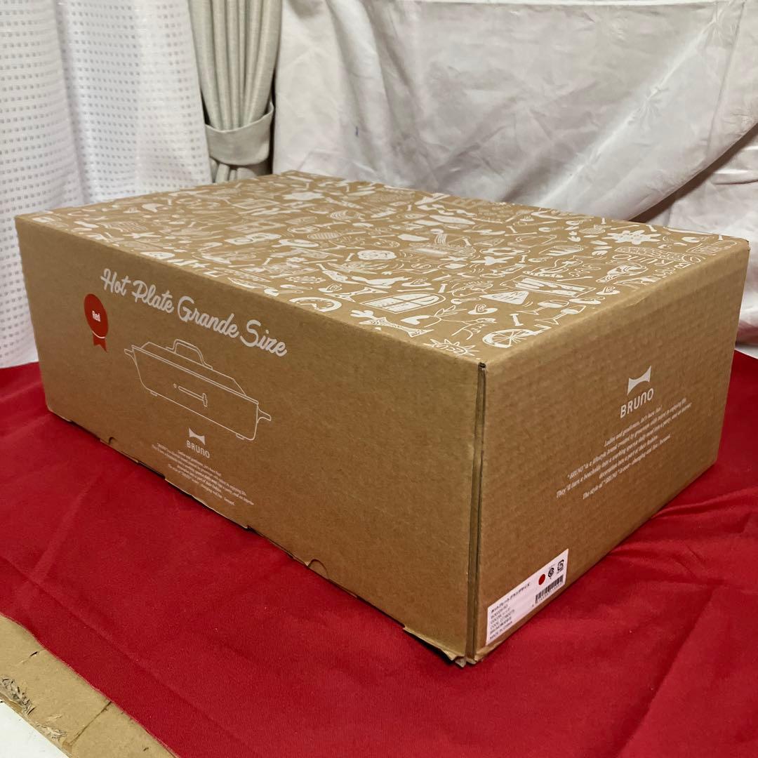 BRUNO ホットプレートグランデサイズ レッド　BOE026